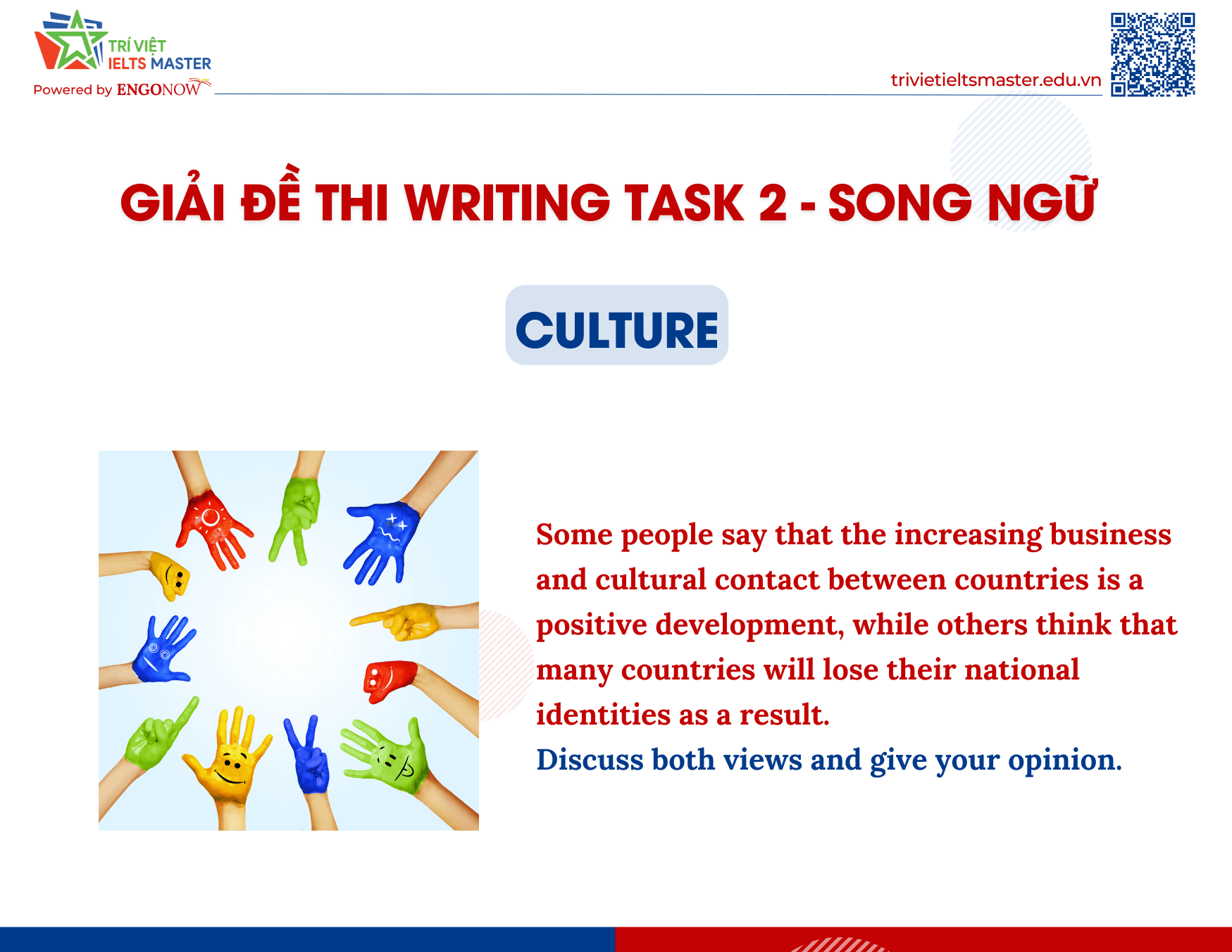writing sample song ngữ