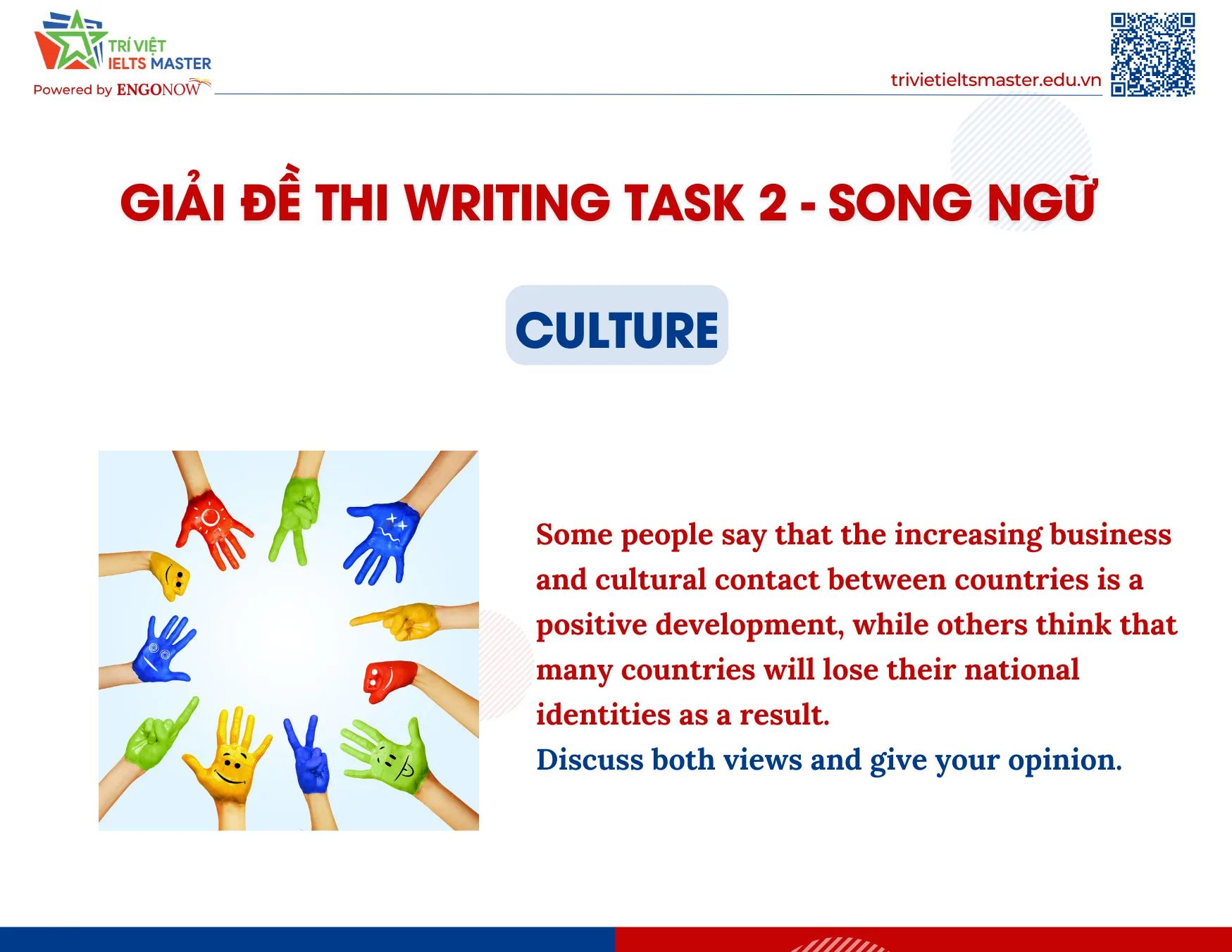 writing sample song ngữ